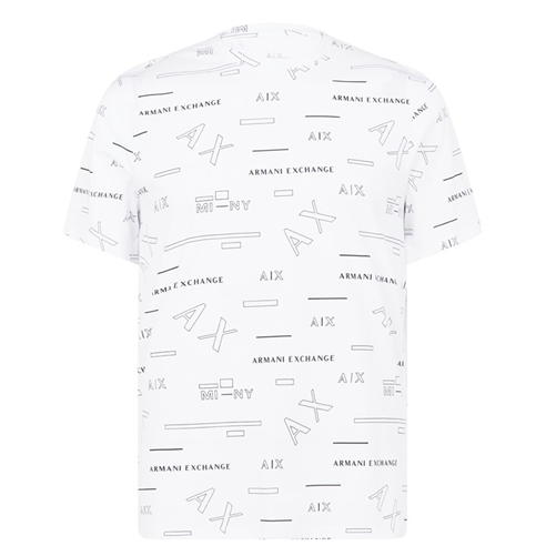 Armani Exchange - All Over Print Logo T-Shirt