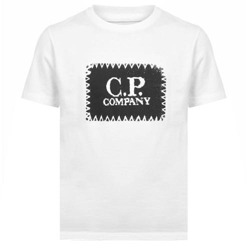 CP COMPANY - Boys Stitch Logo T Shirt