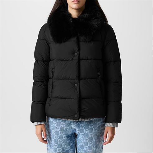 DKNY - DKNY Fur Col Puffer Ld41