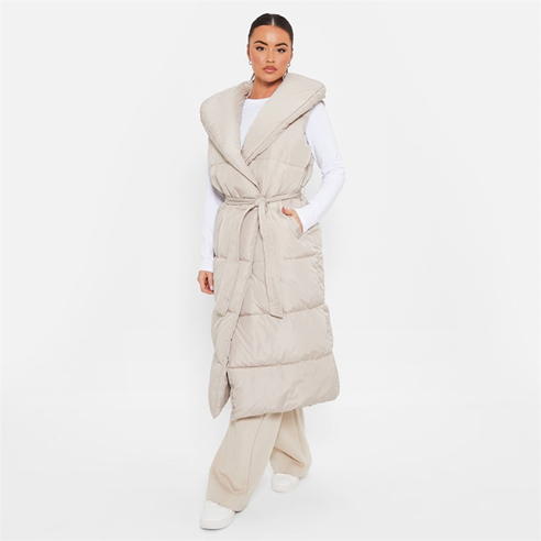 I Saw It First - Padded Belted Puffer Gilet