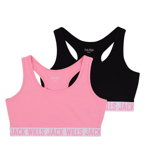 Jack Wills - Kids Girls Multipack Crop Top 2 Pack