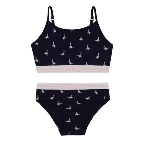 Jack Wills - Wills Kids Girls Multipack Bralette And Brief Set