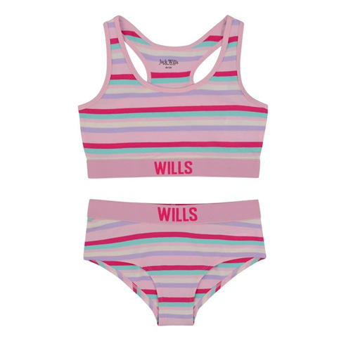 Jack Wills - Cropped Bralette And Hipster Brief Set Juniors