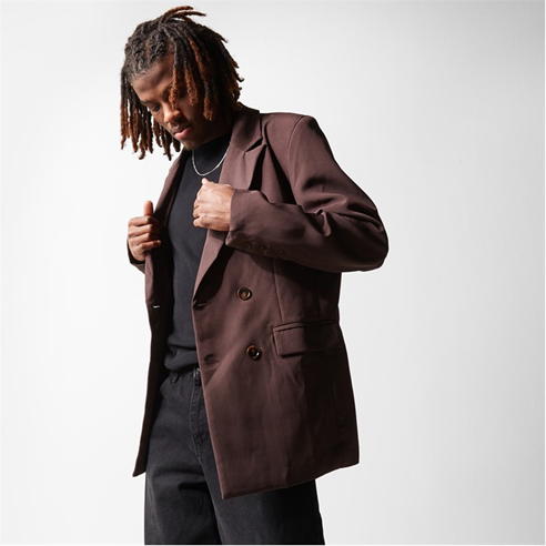 Mennace - Relaxed Fit Double Breasted Blazer