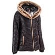Black - Firetrap - Luxe Bubble Jacket Junior Girls