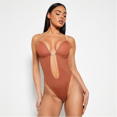 I Saw It First - Seamless Plunge Lingerie Bodysuit