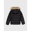 Black BDS - Tommy Hilfiger - ESSENTIAL DOWN FUR HOOD JACKET