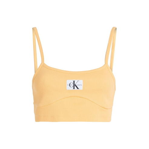 Calvin Klein Jeans - BADGE RIB BRALETTE TOP