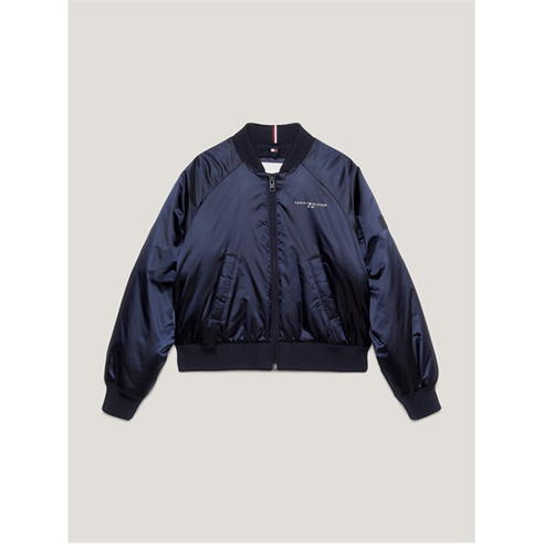 Tommy Hilfiger - Junior Essential Oversized High Shine Bomber Jacket