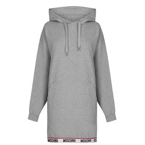 MOSCHINO - Hooded Sweatshirt Dress