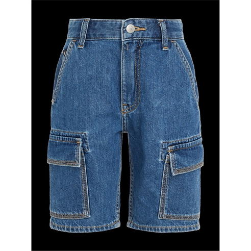 Calvin Klein Jeans - DENIM SHORTS CARGO UTILITY BLUE