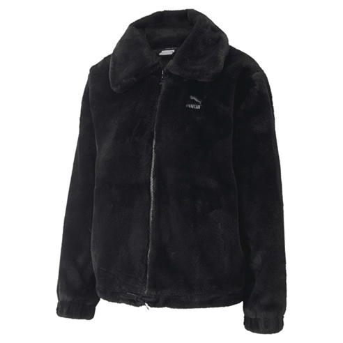 Puma Sportstyle - Puma Classic Faux Fur Jacket Womens