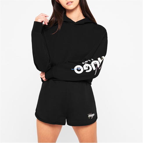 Hugo - Dangaya Crop Hoodie