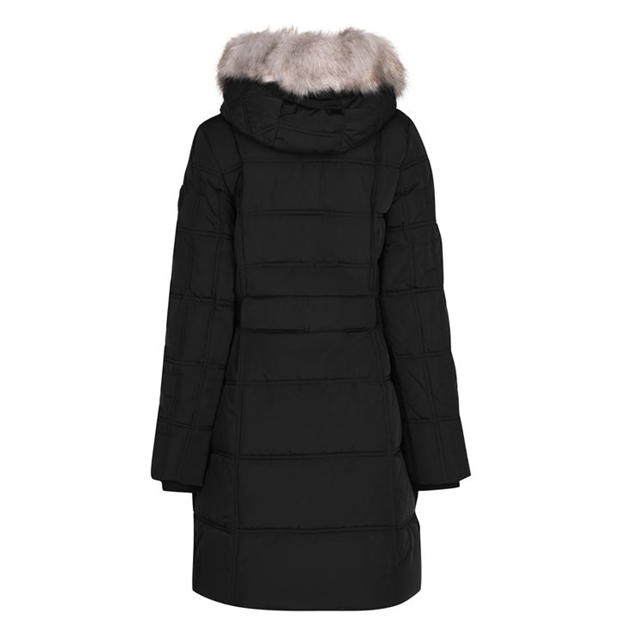 DKNY Belted Long Puffer Jacket