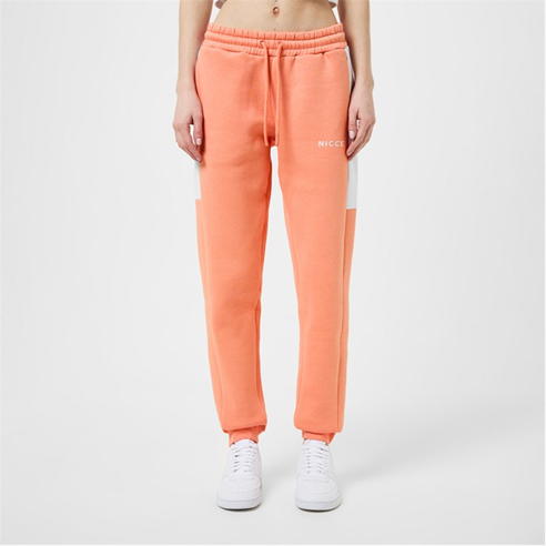 Nicce - Womens Adra Jogger - Apricot Peach / White