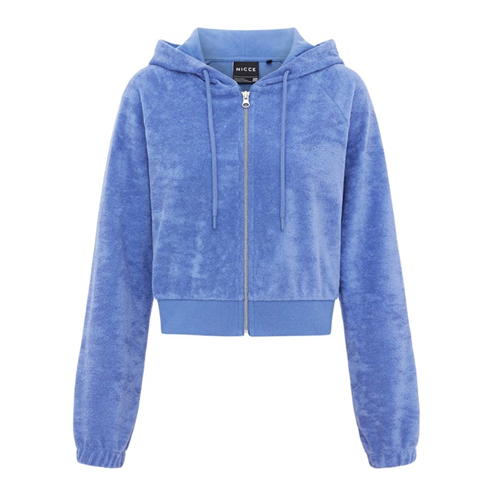 Nicce - Womens Viste Cropped Zip Through Hood - Iris Blue