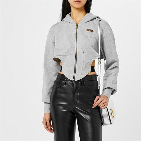 VERSACE JEANS COUTURE - Corset Cropped Hoodie