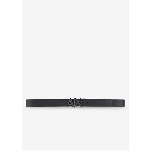 Armani Exchange - Armani Cut Out Large Logo Belt