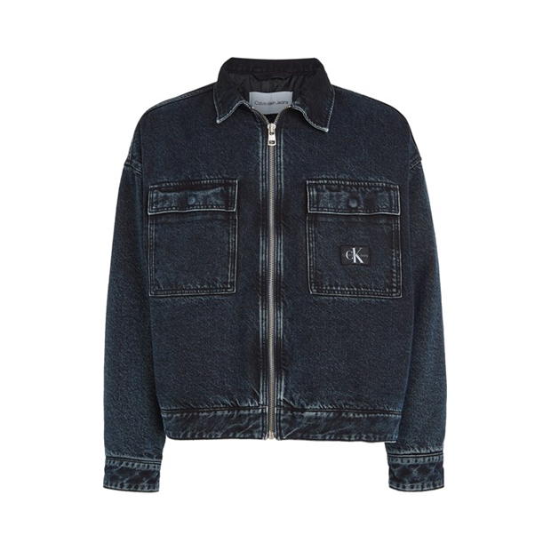 Calvin klein lux jacket with zip sale